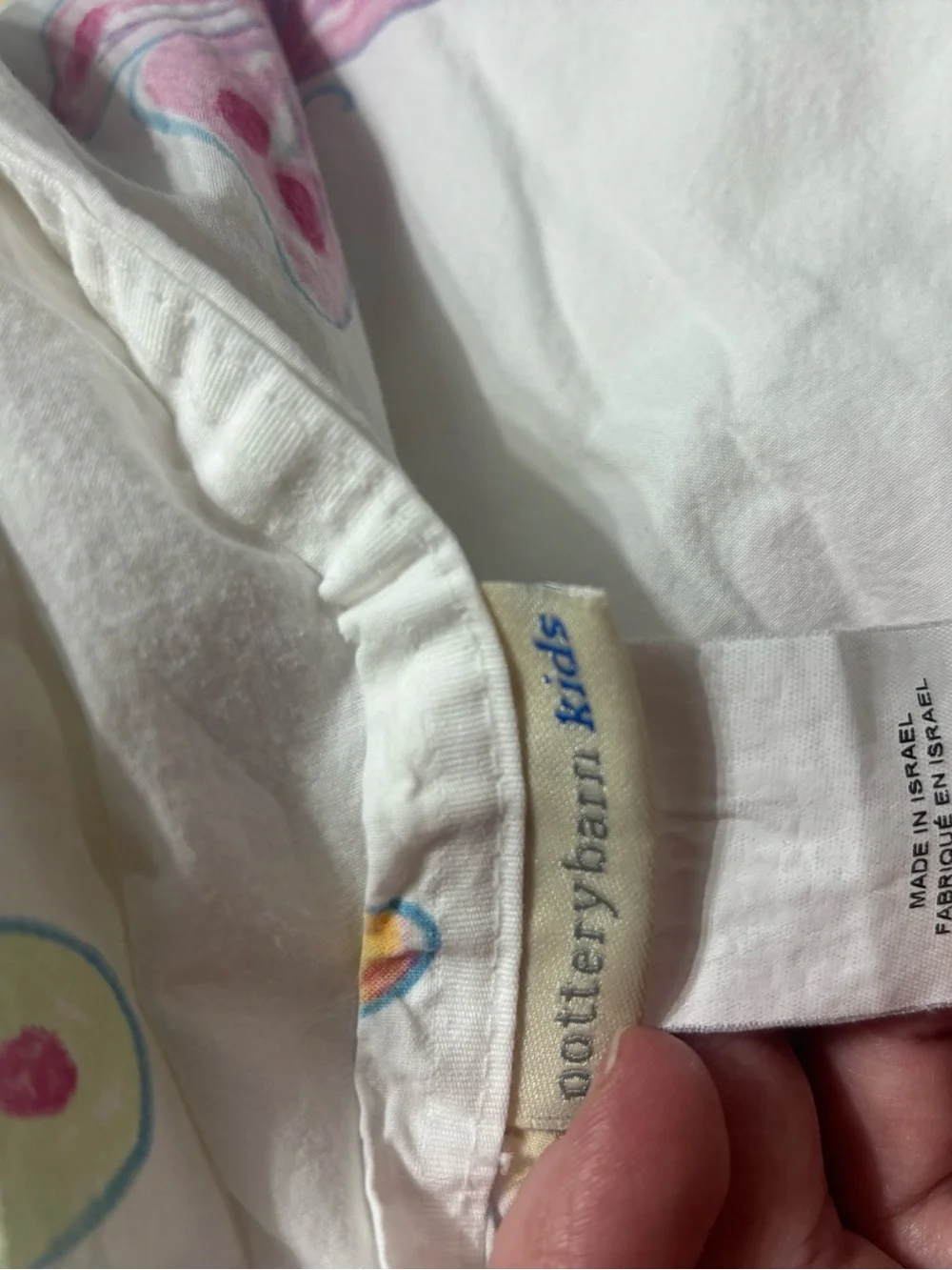 Pottery barn kids full size watercolor butterflies organic cotton sheets